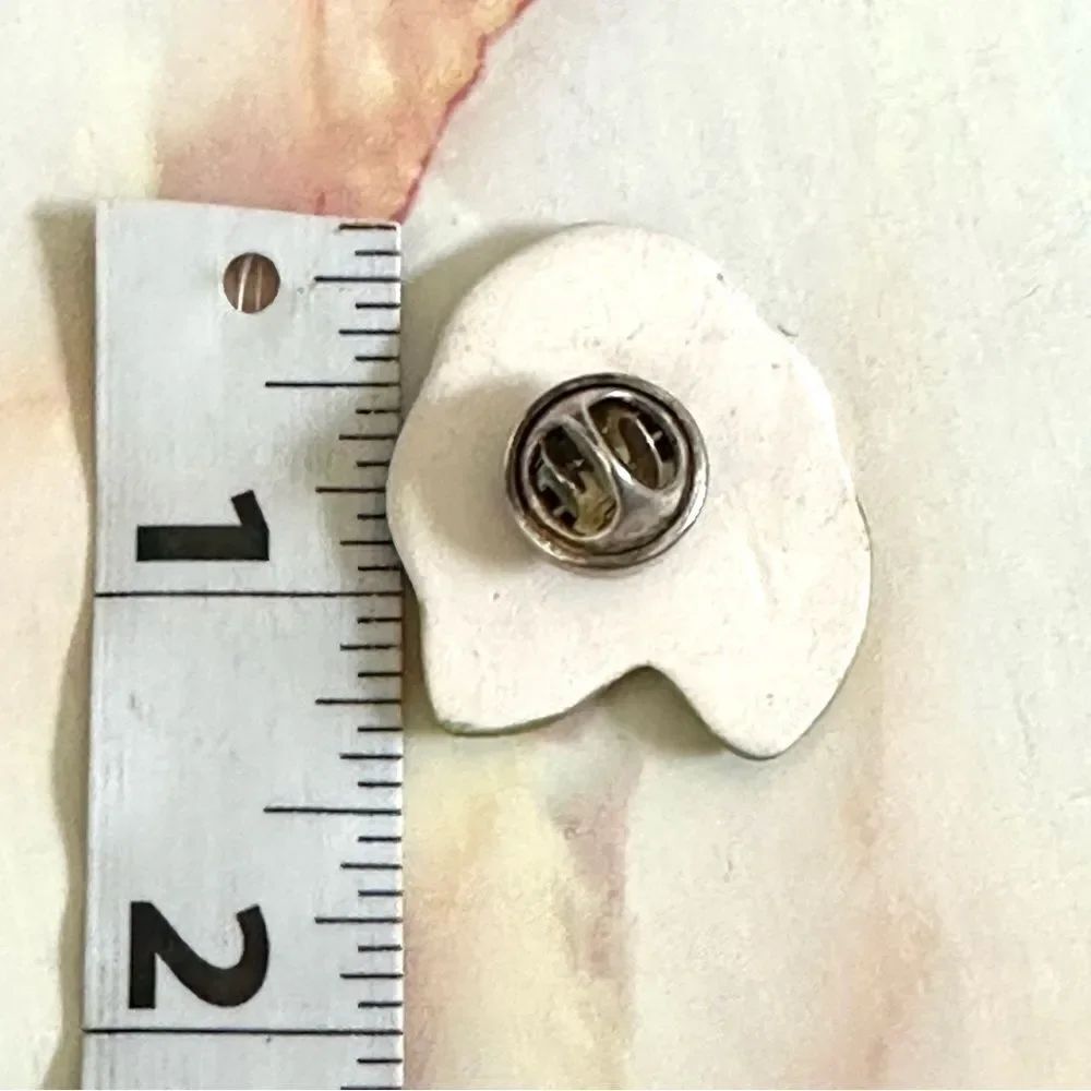 Blue floral pin - Picture 3 of 7